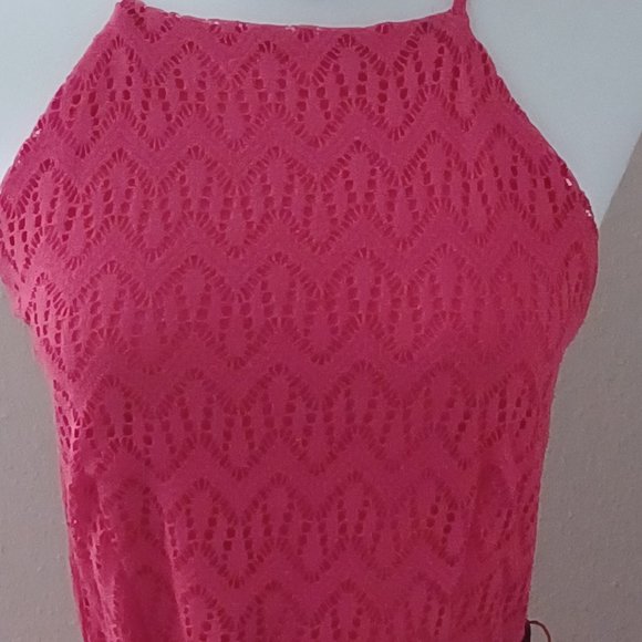 WOMEN'S CUFF DRESS/MEDIUM SIZE (7/9) / CORAL COLOR / NOBOUNDARIES BRAND - Picture 3 of 12